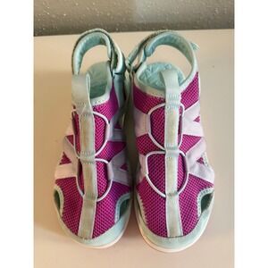 Lands' End Water Shoes Sporty Mesh Closed Toe Purple Blue Size 3M